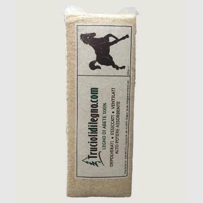 TRUCIOLO DI ABETE LETTIERA PER CAVALLI LT. 150