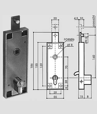 serrature Prefer per Bascul. B6561 Cs