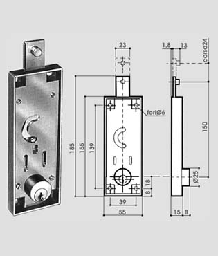 serrature Prefer Bascul.b511 Ct S/q