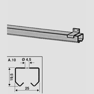 Binario Zinc.x Porte Legg.a.10 Mt.2