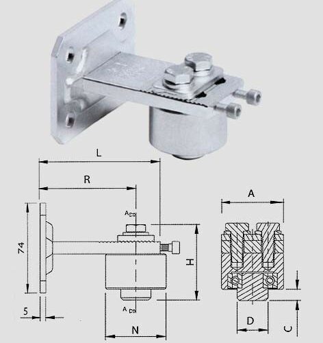 Cardine Sup.dopp.reg.c/p.d70 -85pst
