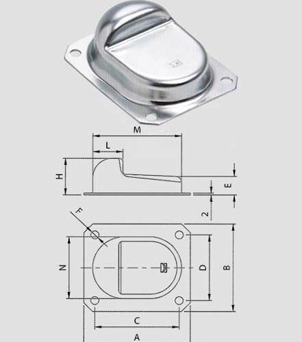 Battente D'arresto Fissare A.166pic