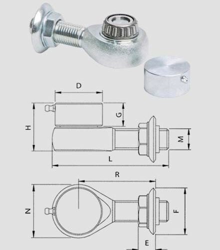 Cardine Inf.c/cusc.r/spinta M22 -82 - immagine 1