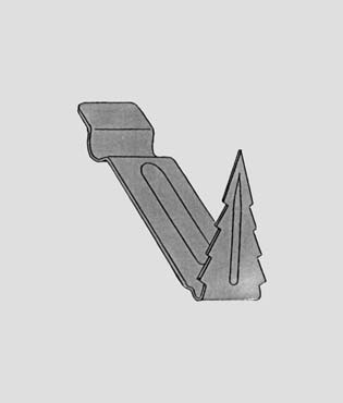 Arpione Ferro 1 Pun.pieg.cm.9-zar09