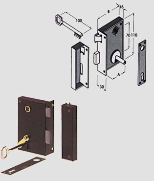 serrature Verticali Articolo 185/7 Sper