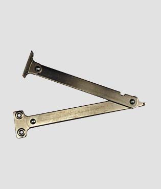 Aste snodate pesanti con fermo in acciaio 653-150 Nichelate Destre