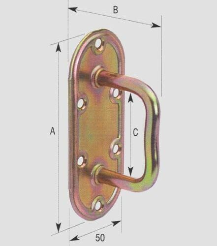 Maniglia C/pias.trop.f9 Mm80x50-950 - immagine 1