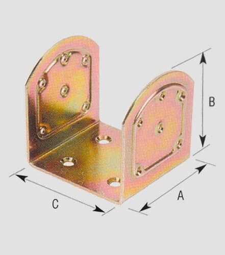 Giunzione"u"x Trav.a761 90x90x91 Tr - immagine 1