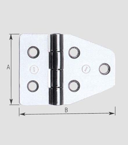 Cerniera Arred.naut.inox -852 40x55 - immagine 1