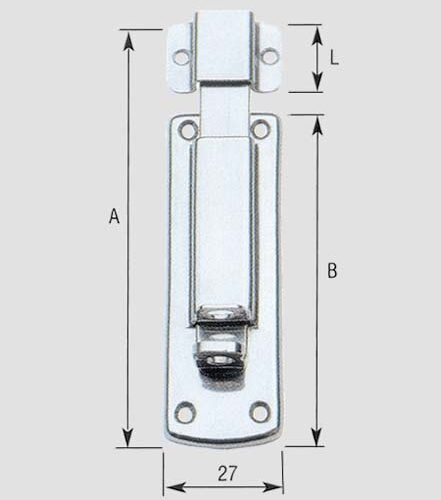 Catenaccio P/luc.a/piat.214 Inox 10 - immagine 1