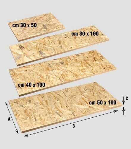 Ripiano In Osb Bord.pvc Cm.40x100x2 - immagine 1