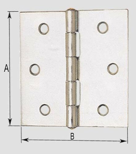 Cerniera Quadra Zin.a.121 Mm. 60 Po - immagine 1