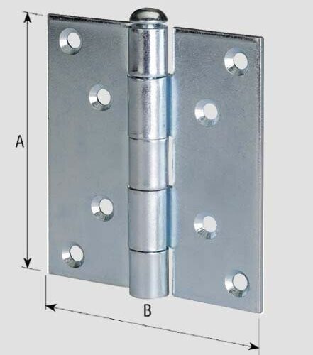 Cerniera Amer.pes.zn.a.127-3,5x3,5" - immagine 1