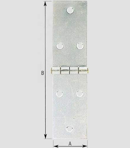 Cerniera Lunga Zinc.a.122 Cm. 7 Po - immagine 1