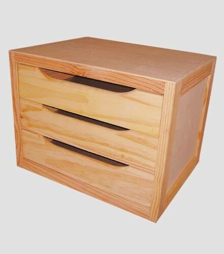 Cassettiera Decobloc 39x29x30 Natur - immagine 1