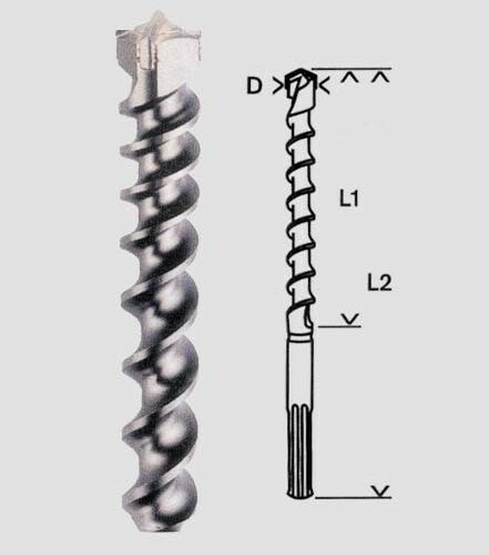 Punta Sds-max 38x450x570-1618596449 - immagine 1
