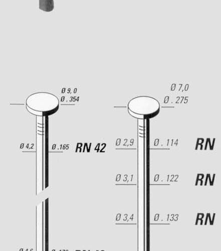 Chiodi Rn 42/130 2421370-cf.500pz - immagine 1