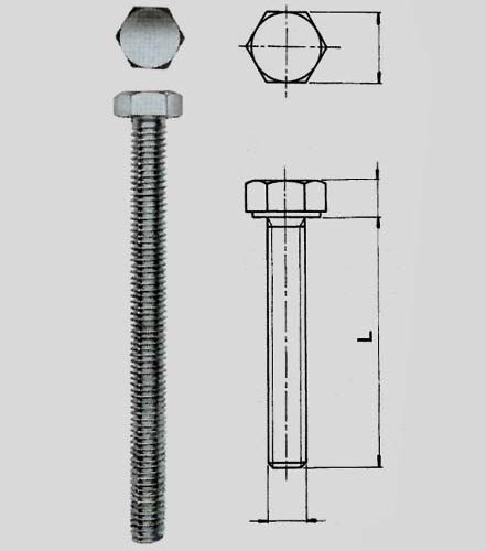 Viti A/zn.8.8 Te Tf 5739/933-22x 40 - immagine 1