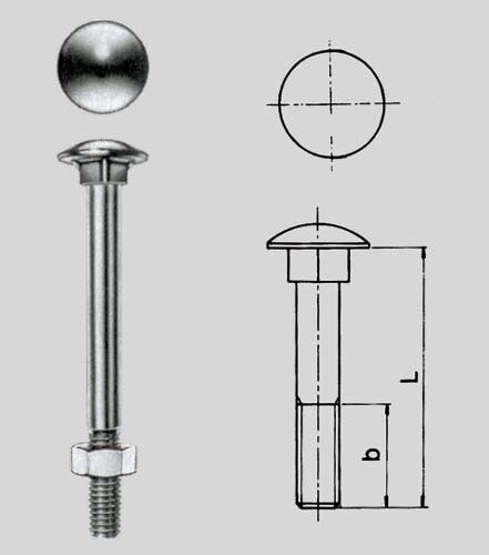 Bulloni Ttde  5x 70 Zincati
