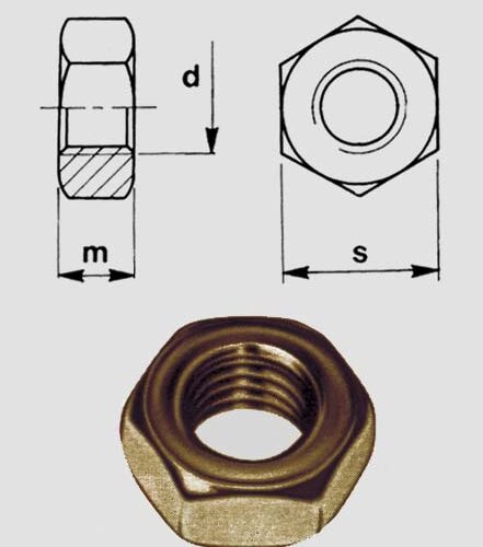 Dado Esagonale Ottone Uni 5588- 6 - immagine 1