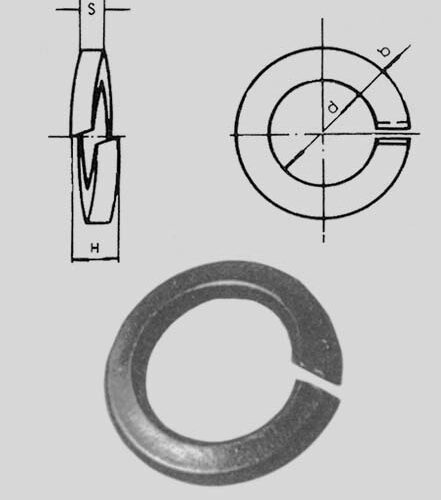 Rondella El.grow. Da  8 Zin Uni1751