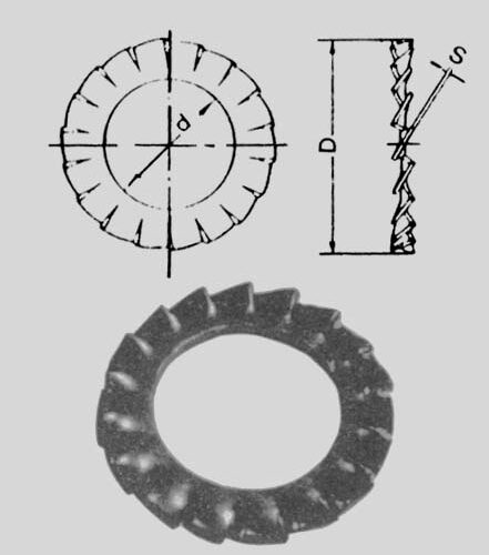 Rondella Dentell.zinc.da 12 Uni8842 - immagine 1