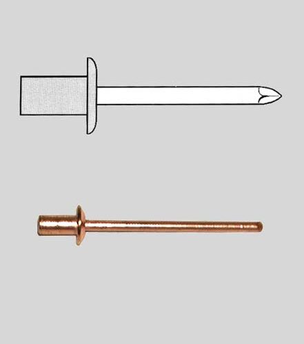 Rivetti Tenuta Stagna Rame 4,8x 9,5 - immagine 1