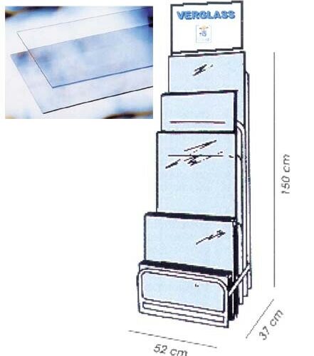 Espositore Lastre Vetro Sint. Vuoto - immagine 1