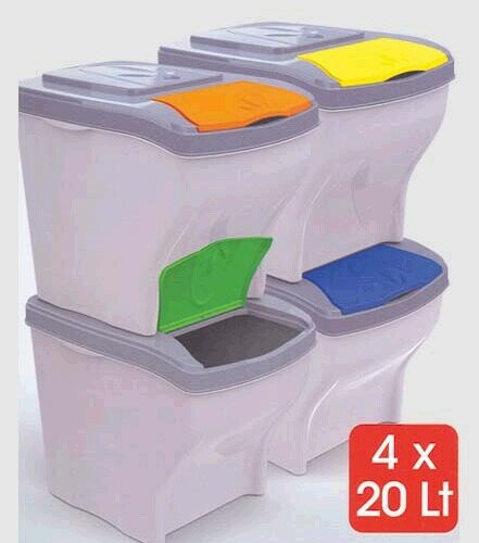 Pattumiera Diff.poker 4x20lt -40300 - immagine 1