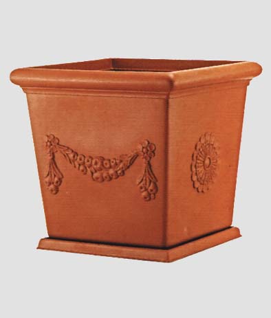 Vaso Rodi 38x38x35h T/cotta C/sott.