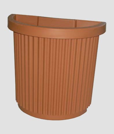 Vaso Egeo Semicirc.50x26x48h T/cott