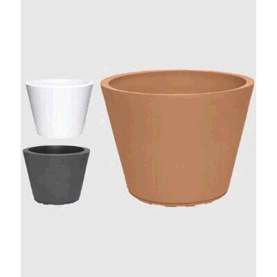 Vaso Tondo Tirso 40 Bianco D.40x30h