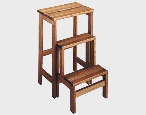 Sgabellone/scala Legno Noce/sc.-319