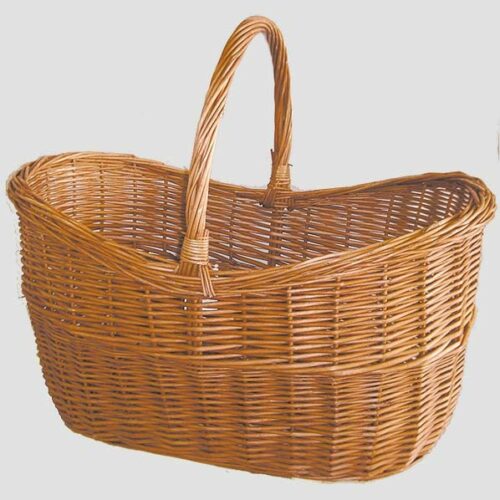 Cesto Vimini Oval.roma 60x34x26/51h - immagine 1