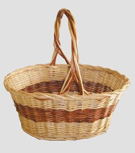 Cesto Vimini Ovale 60x40x25/45h - immagine 1