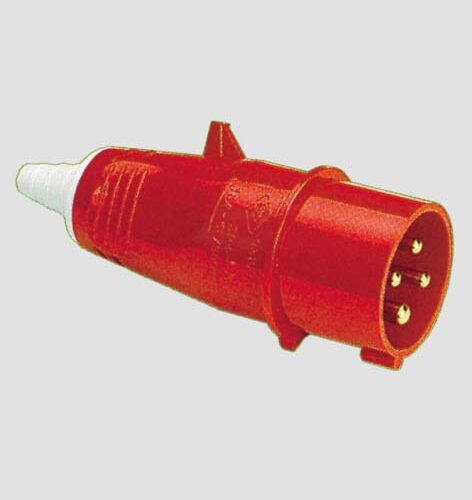 Spina Ind.3p+t 16a 380v A.75104 Bl. - immagine 1