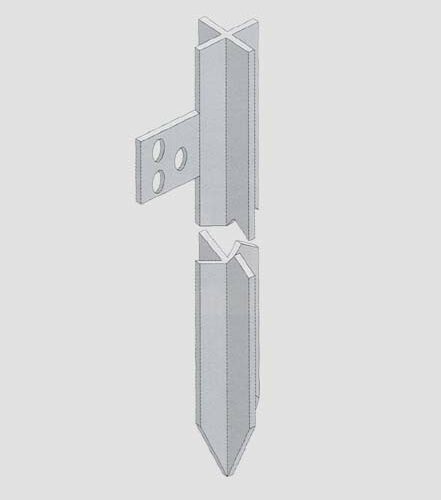 Palo A Croce Zn.x Terr.50x5mm.150cm - immagine 1