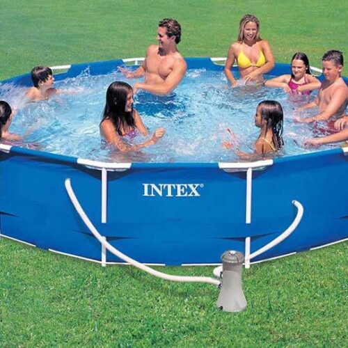INTEX – Piscina Frame Rotonda 366×76 cm con pompa filtro a cartuccia - cod. 28212