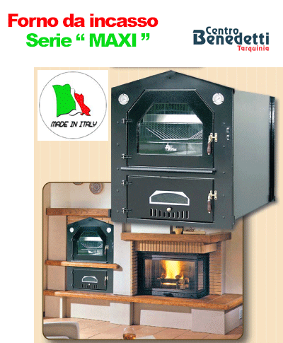 Meccanica Lepri - Forno a legna Classic Ventilato da incasso 100 x 45 cm -  Centro Benedetti