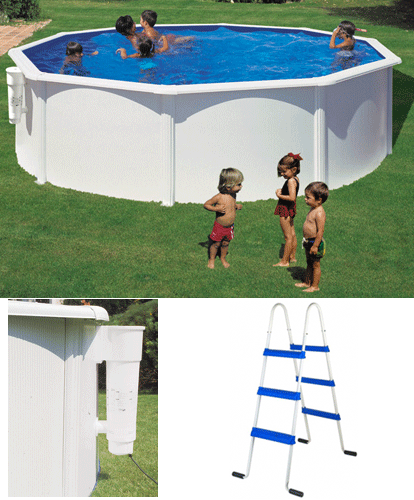 GRE - Piscina Fuori Terra Rotonda BORA BORA 300 - 300x120 cm