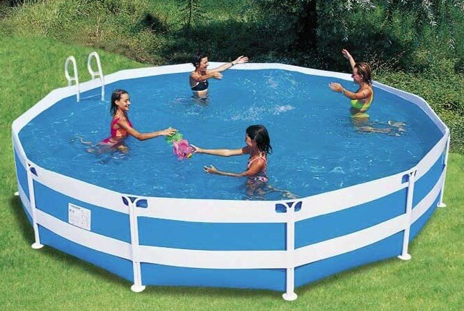 NEW PLAST – Piscina Bahamas 450 x 100 cm con filtro a sabbia ed accessori