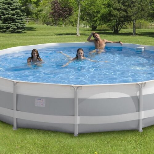 NEW PLAST – Piscina Bahamas 550 x 100 cm con filtro a sabbia ed accessori