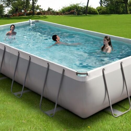NEW PLAST – Piscina Diva 460 x 285 x 100 cm con filtro a sabbia ed accessori