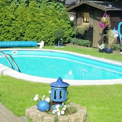 NEW PLAST – Piscina Interrata Toscana 1100 x 500 x 150 cm con filtro a sabbia ed accessori
