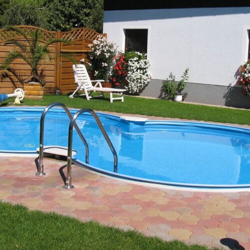 NEW PLAST – Piscina Interrata Elba 625 x 360 x 120 cm con filtro a sabbia ed accessori