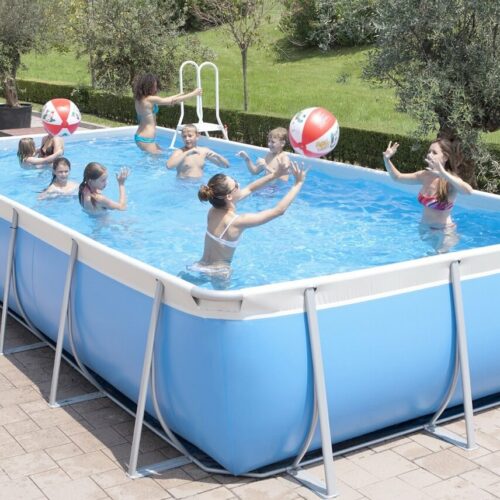 NEW PLAST – Piscina Futura 566 x 306 x 125 cm con filtro a sabbia ed accessori