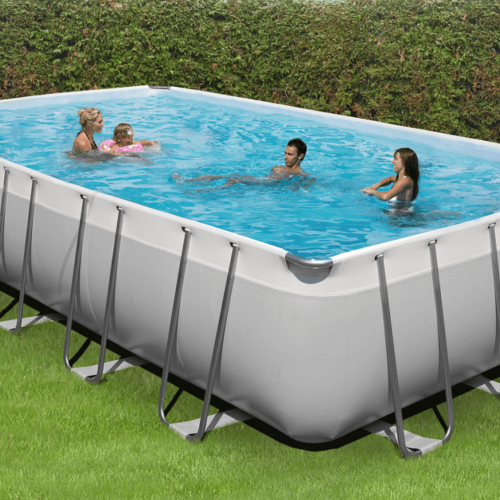 NEW PLAST – Piscina Garda 845 x 430 x 132 cm con filtro a sabbia ed accessori