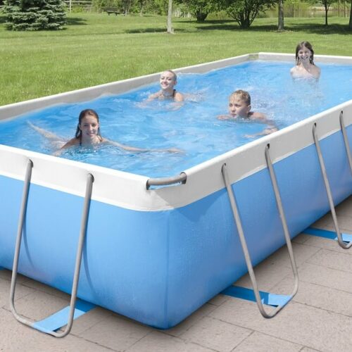 NEW PLAST – Piscina Diva 580 x 310 x 100 cm con filtro a sabbia ed accessori