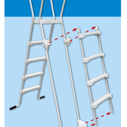 NEW PLAST - Scaletta Safe per piscine fino a 132 cm di altezza - immagine 2