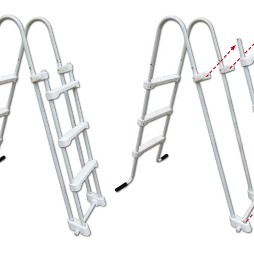 NEW PLAST - Scaletta Olimpia per piscine fino a 110 cm di altezza - immagine 2